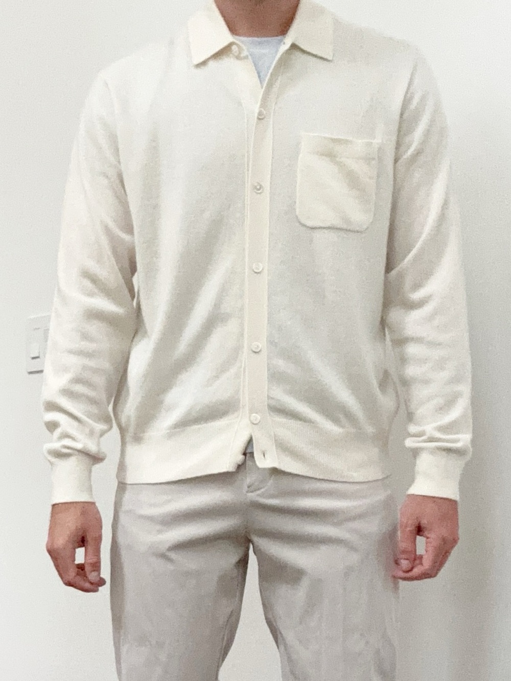 Buck Mason Men’s California Cashmere Collared Cardigan Sweater Men’s Medium NWOT